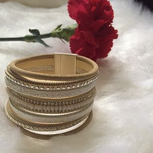 Nordstrom Multi strand leather wrap bracelet